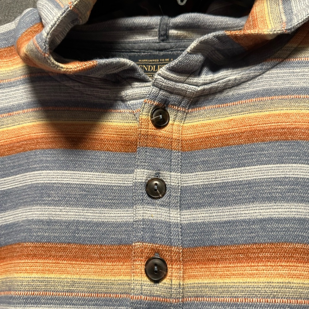 Pendleton Lrg Men's Serape Stripe Popover Hoodie - Picture 4 of 9